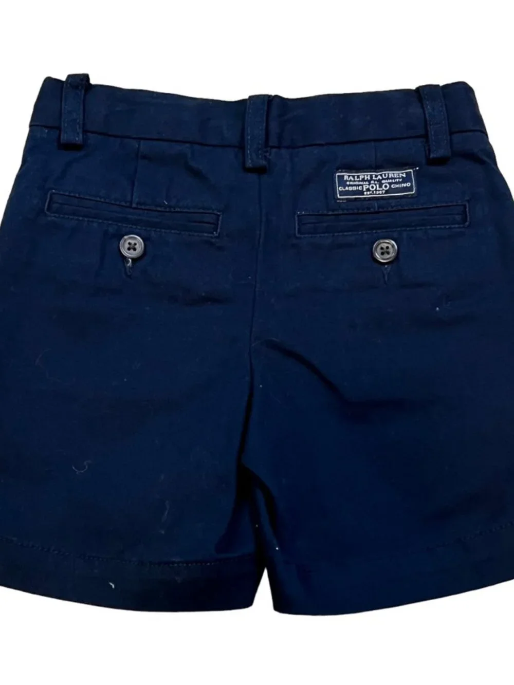 Ralph Lauren Navy Blue Boys Chino Shorts 2T NWT